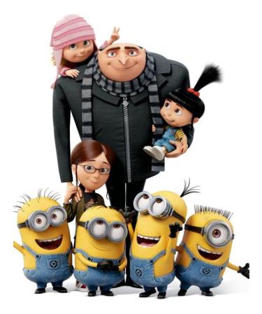 Despicable Me Host Waffle for Decorations and Cakes in Edible Discs Cake Design (10)