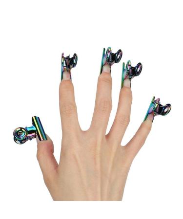 Nail Extension Clips - 5PCS Stainless Steel Curve C Nail Clamp Tools | Multifunctional Nail Art Accessories - Buy Online on GoSupps.com