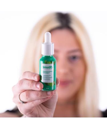 BREATIFY Bad Breath Eliminating Serum 20mL - Convenient Mouth Smell Removing Drops - Buy Online on GoSupps.com
