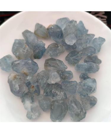 Natural Crystal Rough Natural Celestite Stone Raw Sky Blue Crystal Gemstones Specimen Fish Tank Decoration Crystal (Size : 500g) - Buy Online on GoSupps.com