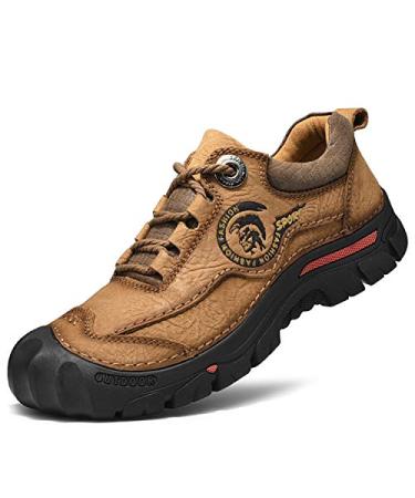 Mens Hiking Shoes, Mens Walking Shoes Low Rise Hiking Boots, Water-Resistant Climbing Shoes Approach Shoes Lightweight Breathable Trail Running Trainers 11