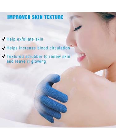 8 Pairs Exfoliating Bath Gloves for Shower, Spa, Massage - Scrub Mitts for Body, Face, Hand, and Foot - Exfoliation Accessories for Men and Women - Buy Online on GoSupps.com
