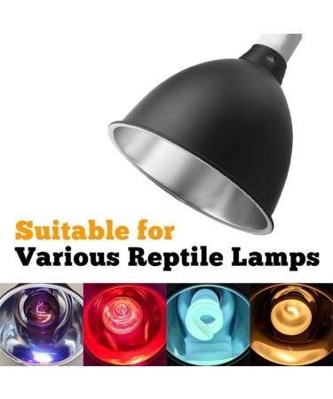 LytLStrox 200W Reptile Heat Lamp Holder Set Lampshade Clip and BS Plug for E27 UVA/UVB Bulbs Ideal Fixture for Tortoise Lizard Snake Spider Chick Pets in Terrariums - Buy Online on GoSupps.com