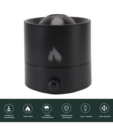 Aroma Diffuser & Humidifier 180ml - Large Calibre Air Sprayer for Bedroom (Black) | International Shipping - Buy Online on GoSupps.com
