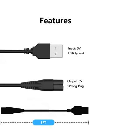 Beard Club Charger Cable for PT45 Beard Trimmer | High-Quality Charging Cord - Fast & International Shipping - Buy Online on GoSupps.com