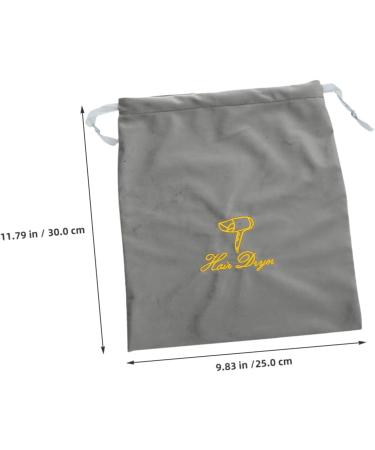 Mikinona Hair Dryer Bag 2pcs Hair Dryer Storage Bag Travel Hair Dryer Hair Dryer Drawstring Bags Carry Bag Classic Blow Dryer Bag 30.00X25.00X0.50CM Grey - Buy Online on GoSupps.com