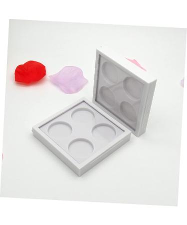 Mikinona 2pcs 4 Lipstick Case Empty Eyeshadow Case Eyeshadow Palette Empty Lipstick Palette White - Buy Online on GoSupps.com