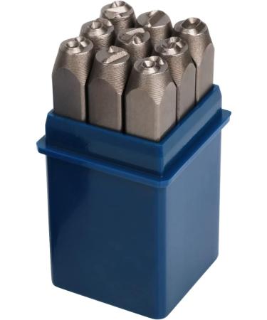 YKLP 1/4 Metal Number Stamps Set - 6mm Steel Number Punch DIY Tool for Leather, Brass, Aluminum, Mild Steel - 9Pcs (0-9) - Buy Online on GoSupps.com