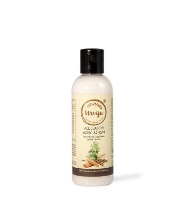 U..rvija All Season Body Lotion | With Vitamin Enriched & Goodness of Licorice|Certified palm oil free Vegan & Chemical free| (Pack of 1x100 ML)