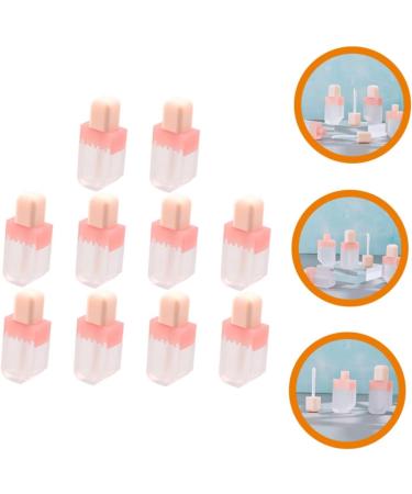 Mobestech 10Pcs Transparent Lip Gloss Tubes With Shape Reusable Bottles For Lip Gloss Lip Oil Lip Balm For Travel Makeup Projects - Buy Online on GoSupps.com