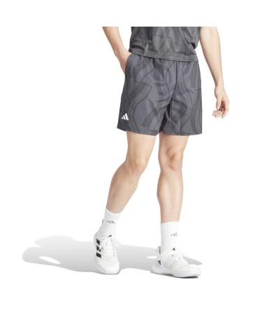 adidas Men's Leisure Shorts Club Tennis Graphic Shorts L Carbon/Black
