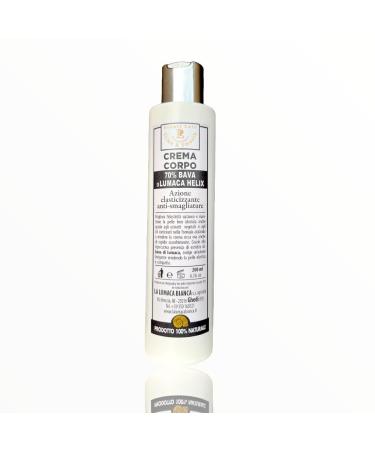 Body Cream with 70% Snail Slime 200 ml - Regenerating, antioxidant, toning, elastic, moisturizing, redness, scars and skin spots