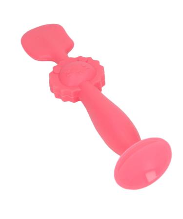 Baby Diaper Cream Spatula 5.9 Inch High Safe Silicone Diaper Cream Brush Baby Butt Cream Spatula with Suction Base (Red)