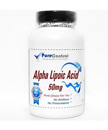 Alpha Lipoic Acid 50mg // 180 Capsules // Pure // by PureControl Supplements