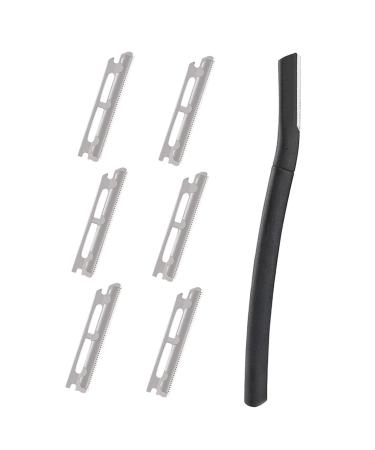 Minkissy 1 set of razor face hair cutter nose hair cutter beauty tool body hair cutter precision trimmer for eyebrow tools former hair removal stainless steel man black 13x1cm