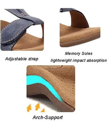 JUAJUA 2023 Orthopedic Bunion Corrector Sandals for Women - Yellow 43 - Arch Support & Comfortable Leather Slippers - Buy Online on GoSupps.com