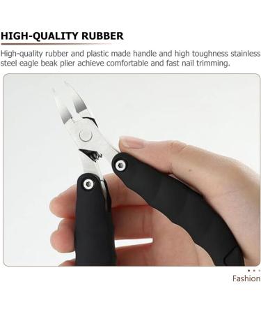 Beavorty 1Pc Folding hawk mouth pliers Toe Nail Clippers Adult Nail Clippers for Seniors Toenail Clippers for Thick Nails Ingrown Stainless steel Handle Rubber and Plastic Multifunction - Buy Online on GoSupps.com