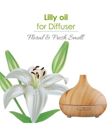 Lily Essential Oil 100% Pure & Natural | Aromatherapy Scented Fragrance Oil | Therapeutic Grade Lilium Auratum (15 ML) - International Shipping Available - Buy Online on GoSupps.com