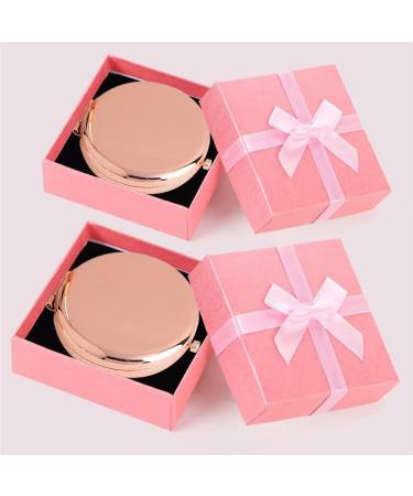 Tuklye 2-Piece Compact Makeup Mirror Set - Beautiful/Love You - Rose Gold | Ideal Gift for Women, Sister, Friends - Perfect for Birthdays, Valentines, Graduation, Thanksgiving, Christmas & More - Buy Online on GoSupps.com