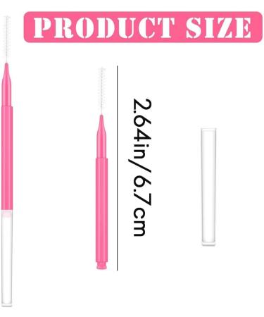 Widybord Set of 150 Mini Eyebrow Brushes with Caps for Brow Lamination and Eyelash Lifting Tools - Buy Online on GoSupps.com