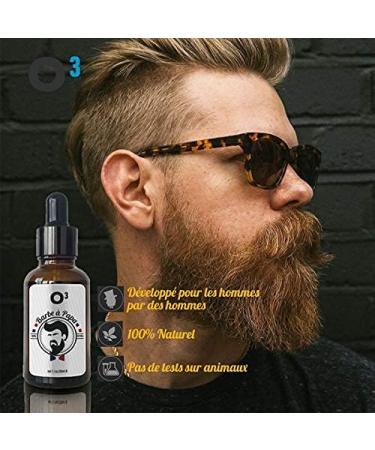 O Men's Beard Oil 100% Natural Castor Oil Beard Accelerates Growth Softens Hair Serum Growth with Beard Comb for Men - Buy Online on GoSupps.com