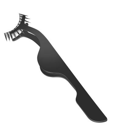 False Eyelash Applicator Tool Stainless Steel Eyelashes Clip for Loading and Unloading False Eyelashes (Black)