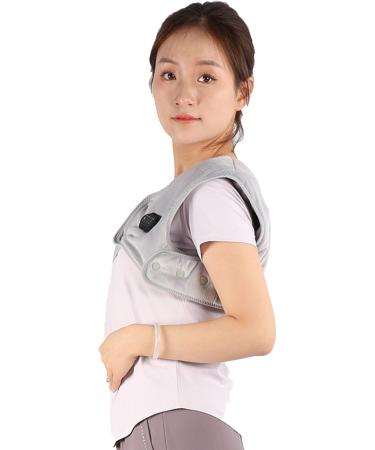 Neck Shoulder Heating Pillows - 3 Settings Vibration Massage & Oversized Coverage for Pain Relief & Stress Reduction - Buy Online on GoSupps.com