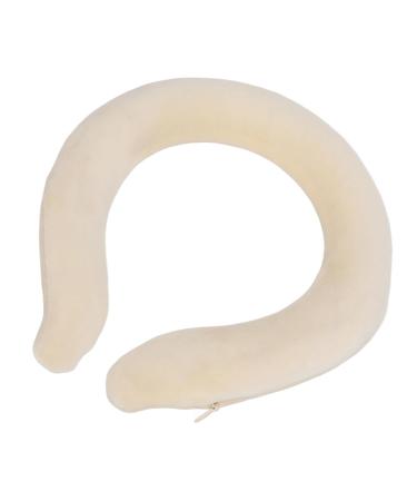 Neck Heating Collar - Self-Heating Portable Double-Layer Plush Cover for Winter Comfort (Beige) | International Shipping Available - Buy Online on GoSupps.com
