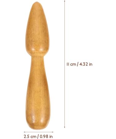 Operitacx 2-Piece Wooden Massage Stick Set - Manual Neck & Foot Acupuncture Device for Small Muscle Relief - 11x2.5x2.5cm - Buy Online on GoSupps.com