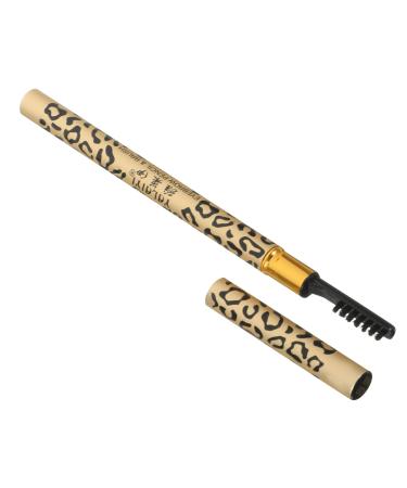 Balacoo 2pcs Eyebrow Pencil Pencils Dark Brown Eyeliner Pencil Eyebrow Brush Miss Eyeshadow Palette Lasting 1 count (Pack of 1) Black