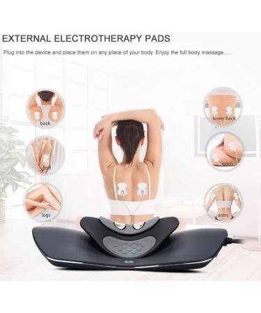 CCNGDS Neck Traction Massager - 3 Gears & 12 Strengths Heating Capacity for Pain Relief & Muscle Relaxation - International Shipping Available - Buy Online on GoSupps.com