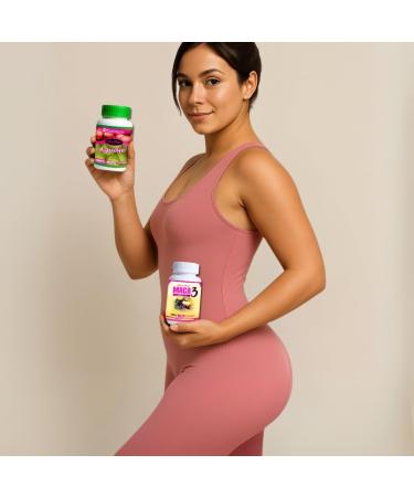 Bigger Booty & Wider HIPS Aguaje + Maca 3 Pills Curvy Pack Hormonal Curve Enhancer for Women | Feminine Balance Energy & Wellness Support 1 Month Supply - Buy Online on GoSupps.com