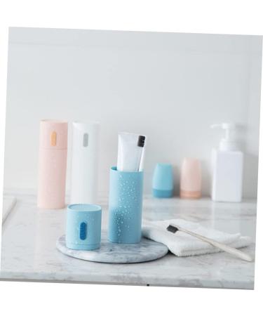 Minkissy 2-Piece Travel Toothbrush Set - Portable Toothpaste Case & Outdoor Toothbrushes - Durable & Convenient - Perfect for Travel (Blue 19x6.2cm) - Buy Online on GoSupps.com