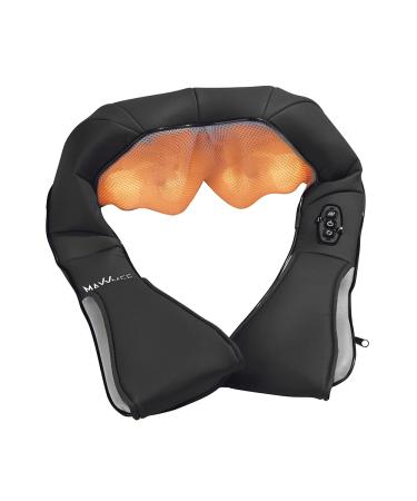 Maxxmee Shiatsu massage device neck and shoulder |Knette massage pressure massage with red light heat function |With 4 rotating massage balls |For the soothing muscle relaxation gray/black single