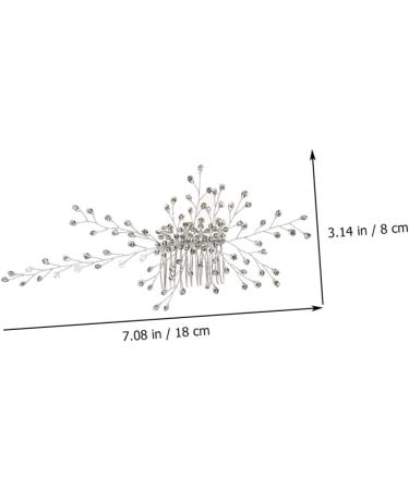 Angoily 4 Sets Bridal Headwear Crystal Hair Comb Crystal Side Comb Rhinestone Hair Comb Wedding Hair Clip Diamond Headpiece Wedding Bridal Hairpin Bridal Hair Comb Bride Pearl Rhinestones - Buy Online on GoSupps.com