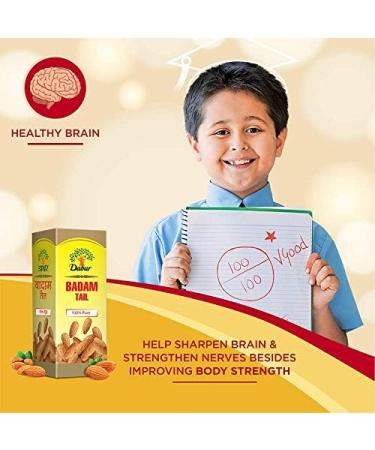 Dabur Badam Tail - 100% Pure Almond Oil - 50 ml - Buy Online on GoSupps.com
