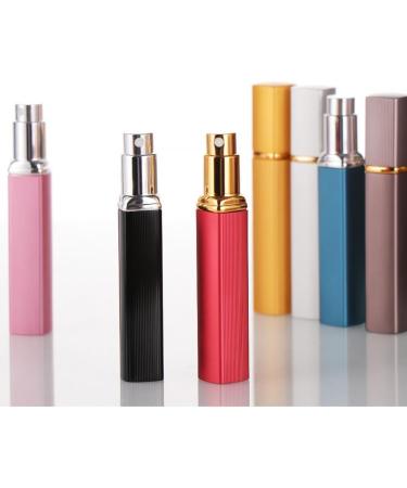 10ml Refillable Perfume Atomizer Spray Bottles - Aluminum Mini Travel Case (2pcs Yellow) | Portable Scent Pump for Easy International Shipping - Buy Online on GoSupps.com