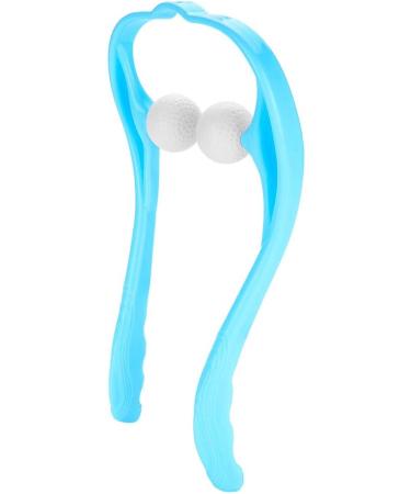 Neck Scooter Ball Massage Device - Relieve Shoulder Neck & Back Pain | Premium Self-Massage Tool (Blue) - Buy Online on GoSupps.com