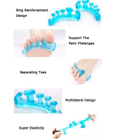 Gapd-toe Spreader & Separator - Relief for Hammer Toe Bunions Foot Pain and Fasciitis | Perfect for Dancers Yogis and Athletes - International Shipping Available - Buy Online on GoSupps.com