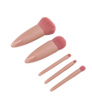GERNIE 5-Piece Mini Fiber Wool Makeup Brush Set - Eye Brush Bristle Brushes & Mirror - Perfect for Flawless Makeup Application | International Shipping Available - Buy Online on GoSupps.com