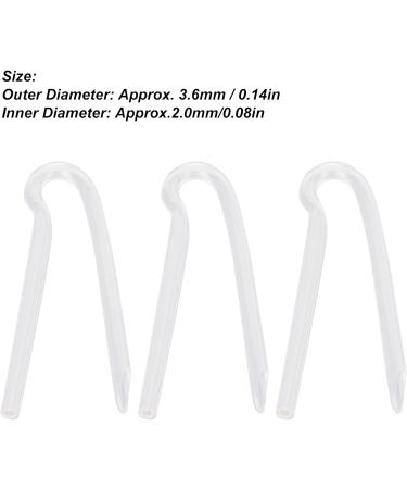 10pcs Hearing Aid Tubes R Type Soft Flexible BTE Earmold Hearing Aid Tube Preformed Hearing Aid Tubing Ear Mould Hearing Aid Tube Replacement (3.6 * 2.0mm) 3.6*2.0mm - Buy Online on GoSupps.com