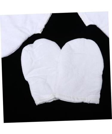FRCOLOR Set Paraffin Bath Mitt Glove Paraffin Wax Bath Insulated Gloves Hand Gloves Paraffin Hand Liners Hand Treatment Mitts Small Mirrors for Crafts Wax Mitts Mittens Spa Hand Wax White - Buy Online on GoSupps.com