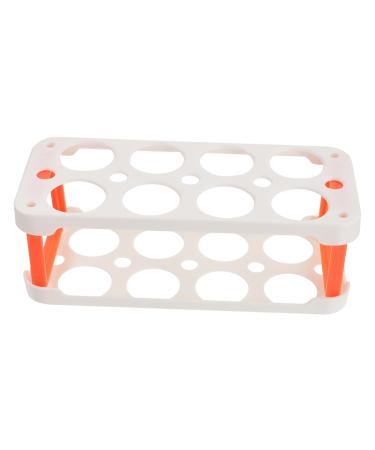 SHOWERORO Plastic Egg Cartons Box Egg Carton Eggs Kitchen Egg Platter Fridge Egg Holder Double Egg Organizer re-usable White 22.3X10.1X8.9CM