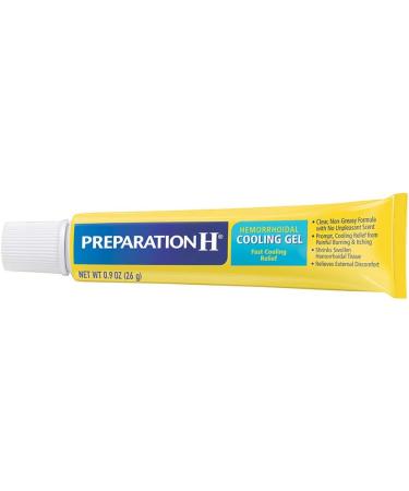 Preparation H Cooling Gel with Vitamin E and Aloe | Fast Hemorrhoid Symptom Relief | 0.9 Ounce Tube - Buy Online on GoSupps.com