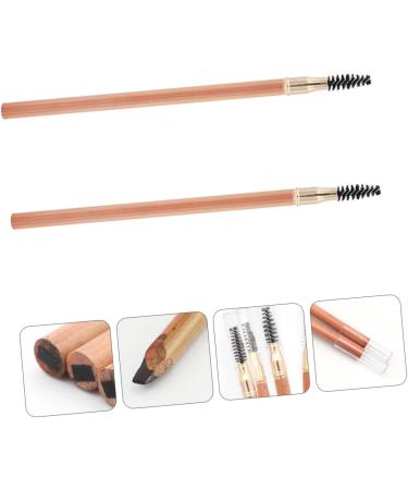VINTORKY 2pcs Makeup Tool Makeup Pencils Eyebrow Brush Women Eyebrow Pencil with Brush Wood - Buy Online on GoSupps.com