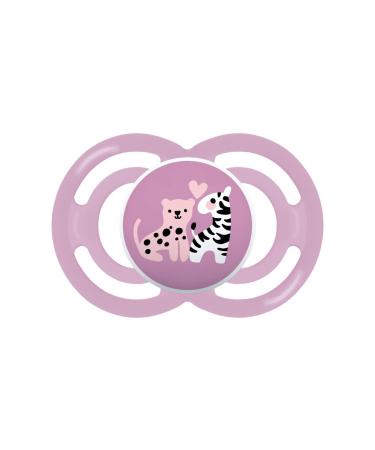 MAM Perfect Silicone Pacifier with Pacifier Box 16+ Months Pink