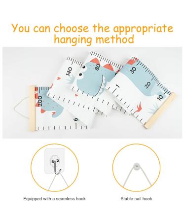 AOLO Children's Yardstick & Size Knife - Fun Dinosaur Wall Measurements for Kids' Rooms | Baby Decor & Growth Tracking - Buy Online on GoSupps.com
