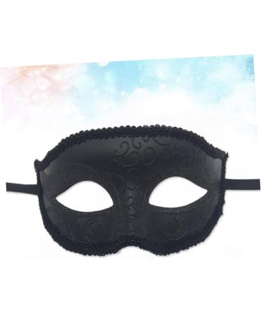 Black Costume Party Halloween Face Wedding Masquerade Halloween Clothing Dresses Black Costume Eye Blindfold Venice Men and Women - Buy Online on GoSupps.com
