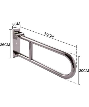 Bathroom Grab Bar Safety Support Rail Folding Handrail For Bathroom 30-Inch Flip-Up Handicap Handrails Bathroom Support Safety Rails For El - Buy Online on GoSupps.com