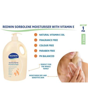 Redwin Sorbolene Moisturiser with Vitamin E - 1L Body Lotion | Imported from Australia | Best International Shipping - Buy Online on GoSupps.com